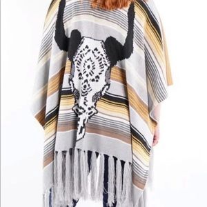 OS LONGHORN HEAD SERAPE WRAP